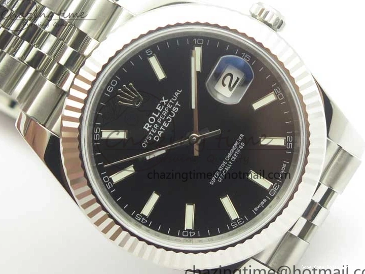 Best AAA Replica Sites Edition 3383 Jubilee Dial REF SS DateJust Bracelet 41 1:1 Black Stick Best A3235 on Markers V 126334 ComfortFit Clone 0118